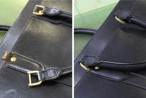 修理品事例＜E765 ブリーフケース A4 ワイド＞