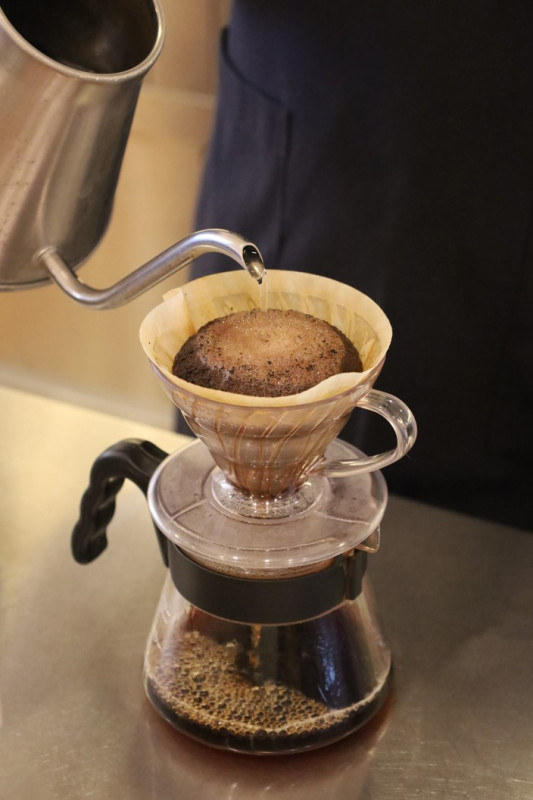 いたがきCaféのコーヒーは、オーダーいただいてからドリップします。